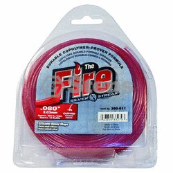 Silver Streak Trimmer Line / Fire .080 1/2 lb. Donut