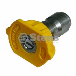 1/4" Quick Coupler Nozzle / 15 Degree, Size 4.0, Yellow