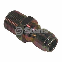 Quick Coupler Plug / 3/8" Pl Steel, Male, 4000 PSI