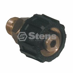 Twist-Fast Coupler-Fixed / 3/8"M Inlet;22mm X 1.5 F Outlet