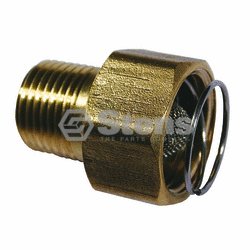 Garden Hose Adapter / 3/4"f X M, 1/2"m Nipple